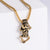 Retro Men Vintage Metal Skull Retro Geometric Vintage Chain Skull Stainless Steel Pendants