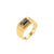 Women Geometric Stainless Steel 18K Gold Plated Rings