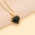 Women Heart Alloy Electroplating Necklaces