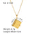 IG Style Heart Geometric Stainless Steel Electroplating Necklaces