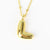 Unisex Letter Zircon Electroplating Necklaces