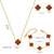 Moderate Luxury Quadrilateral Geometric Heart Titanium Steel 18K Gold Plated Necklaces