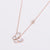 Minimalist Bowknot Droplet Stainless Steel Electroplating Necklaces