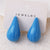 Fashion Droplet Droplet CCB Electroplating Stud Earrings