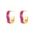 Fashion Circle Geometric Stainless Steel 18K Gold Plated Earrings