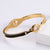 Fashion Women Stripe Diamond Metal Camouflage Mesh Heart Stainless Steel Bangles