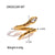 Women IG Style Snake Geometric Stainless Steel 18K Gold Plated Rings