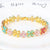 Japanese / Korean Women Tennis / Diamond Line Artificial Crystal Diamond Inlay Bracelets