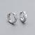 925 Sterling Silver Versatile Circle Round Geometric Silver Electroplating Earrings