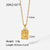 Natural Geometric Stainless Steel 18K Gold Plated Necklaces