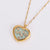 Expressive Heart U-Shape Stainless Steel Electroplating Necklaces