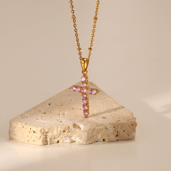 IG Style Chain Geometric Stainless Steel 18K Gold Plated Necklaces