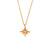 Fashion Octagram Geometric Stainless Steel 18K Gold Plated Necklaces