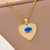 Minimalist Heart Stainless Steel Electroplating Necklaces