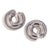 Women Fashion Circle Geometric Stainless Steel 18K Gold Plated Clip On Earrings