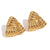 Fashion Triangle Geometric Stainless Steel 18K Gold Plated Stud Earrings