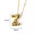 Letter Number Text Titanium Steel Necklaces