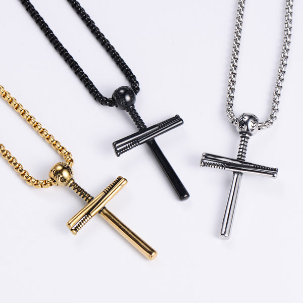 Men Metal Retro Vintage Cross Stainless Steel Polishing Pendants