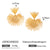 Leaf Geometric Stainless Steel Electroplating Earrings