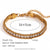 Women Fashion Circle Geometric Stainless Steel 18K Gold Plated Bracelets