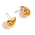 Fashion Circle Geometric Stainless Steel 18K Gold Plated Earrings