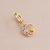 Women Rainbow Metal Star Moon Copper Electroplating Earrings