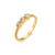 Women Geometric Stainless Steel 18K Gold Plated Rings