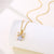 Women Minimalist Geometric Metal Bowknot Stainless Steel Electroplating Necklaces