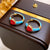 Mid-century Modern Ellipse Geometric Metal Electroplating Earrings