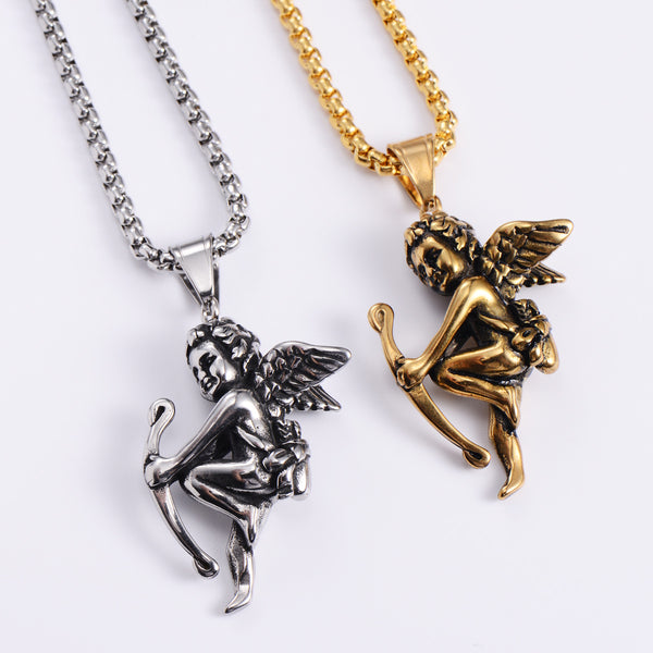 Retro Unisex Vintage Feather Metal Skull Retro Vintage Chain Metal Pendants