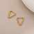 Triangle Minimalist Geometric Stainless Steel Polishing Earrings