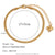 Women Fashion Circle Geometric Stainless Steel 18K Gold Plated Bracelets