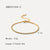 Women IG Style Stripe Geometric Stainless Steel 18K Gold Plated Bracelets