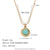 Fashion Circle Square Geometric Stainless Steel 18K Gold Plated Necklaces