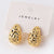 Fashion Droplet Droplet Copper Electroplating Stud Earrings