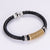 Unisex Minimalist Metal Chain Leather Bangles