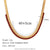 Fashion Stripe Geometric Stainless Steel 18K Gold Plated Necklaces