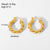 IG Style Circle Stainless Steel 18K Gold Plated Earrings