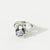 925 Sterling Silver Women Vintage Retro Textured Silver Silver Plating Rings