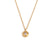 Fashion Round Geometric Stainless Steel 18K Gold Plated Necklaces