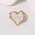 Minimalist Heart Heart Stainless Steel Electroplating Rings