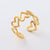 Retro Unisex Vintage Heart Heart Stainless Steel Electroplating Rings