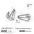 IG Style Quadrilateral Geometric Stainless Steel Electroplating Earrings