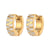 Fashion Stripe Geometric Stainless Steel 18K Gold Plated Earrings