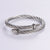 Minimalist Stripe Circle Round Stainless Steel Electroplating Bangles