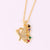 Fashion Women Heart Bowknot Heart Copper Electroplating Necklaces