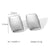 IG Style Quadrilateral Round Geometric Stainless Steel Electroplating Earrings