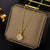 Flower Titanium Steel 18K Gold Plated Necklaces