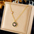 Fashion Square Geometric Stainless Steel Electroplating Necklaces