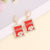 Women Fashion Metal Diamond Square Alloy Oil Dripping Earrings